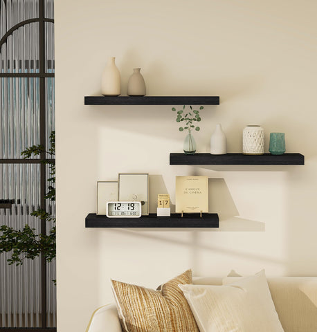 Vervida bedroom shelving frees desk space and frames keepsakes