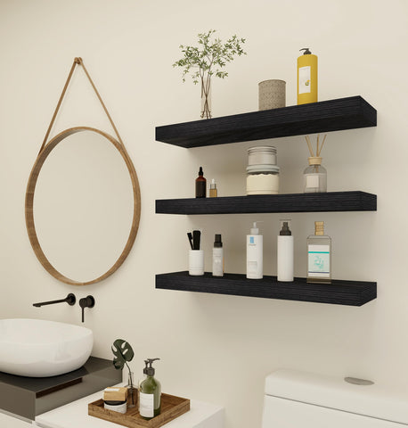 Vervida kitchen floating shelves provide extra storage without clutter