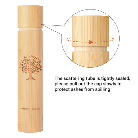 Very100 scattering urn tight-seal cap shown for secure ash containment.