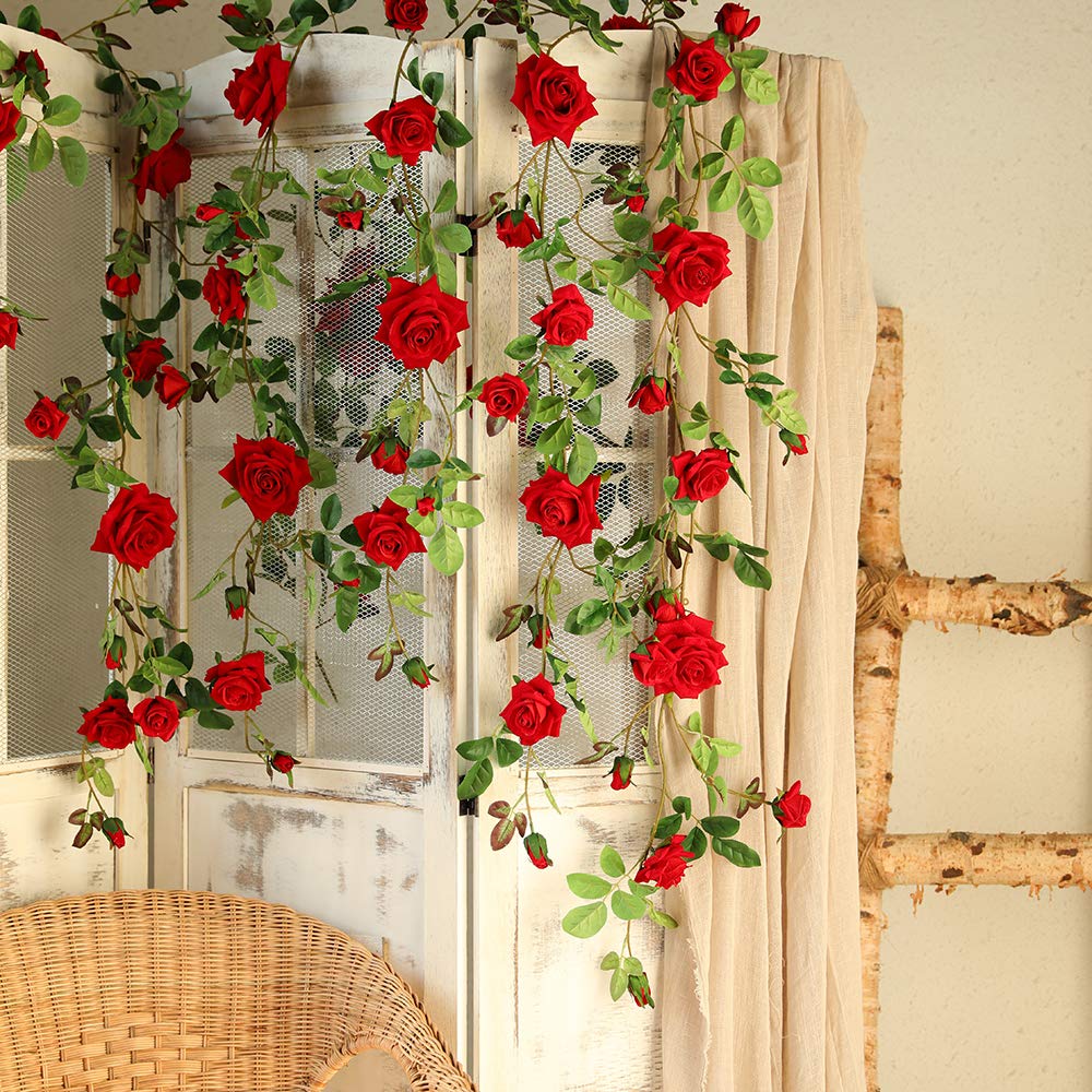 Veryhome Rose Vine aisle decoration for romantic ceremony paths