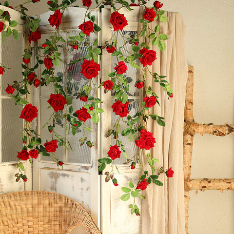 Veryhome Rose Vine aisle decoration for romantic ceremony paths