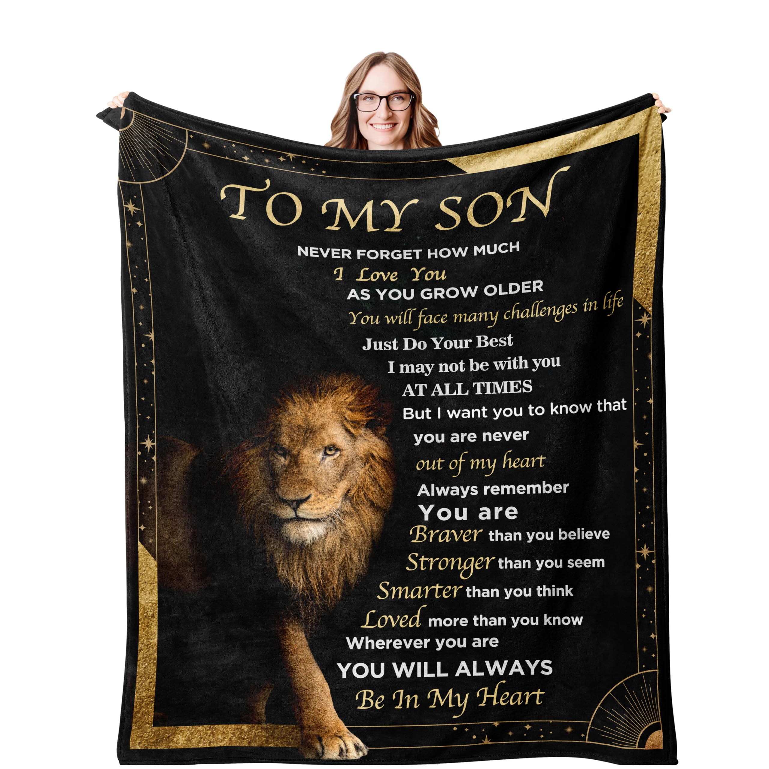 VESDEIN adult son blanket folded, a cozy gift presentation for special occasions
