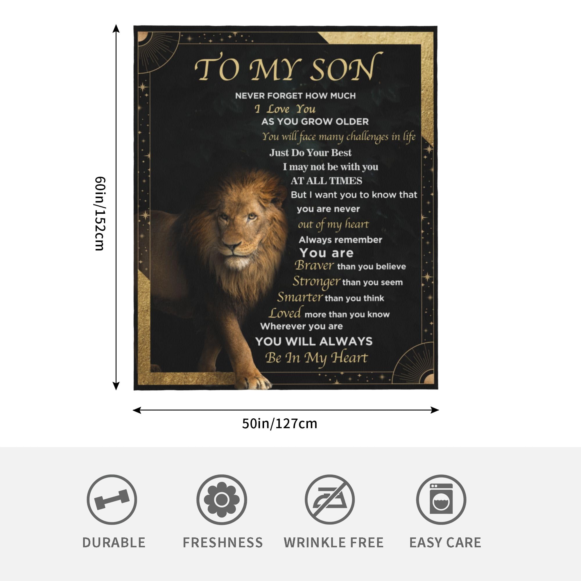 VESDEIN gifts adult son blanket wrapped, ideal for birthday or milestone celebrations