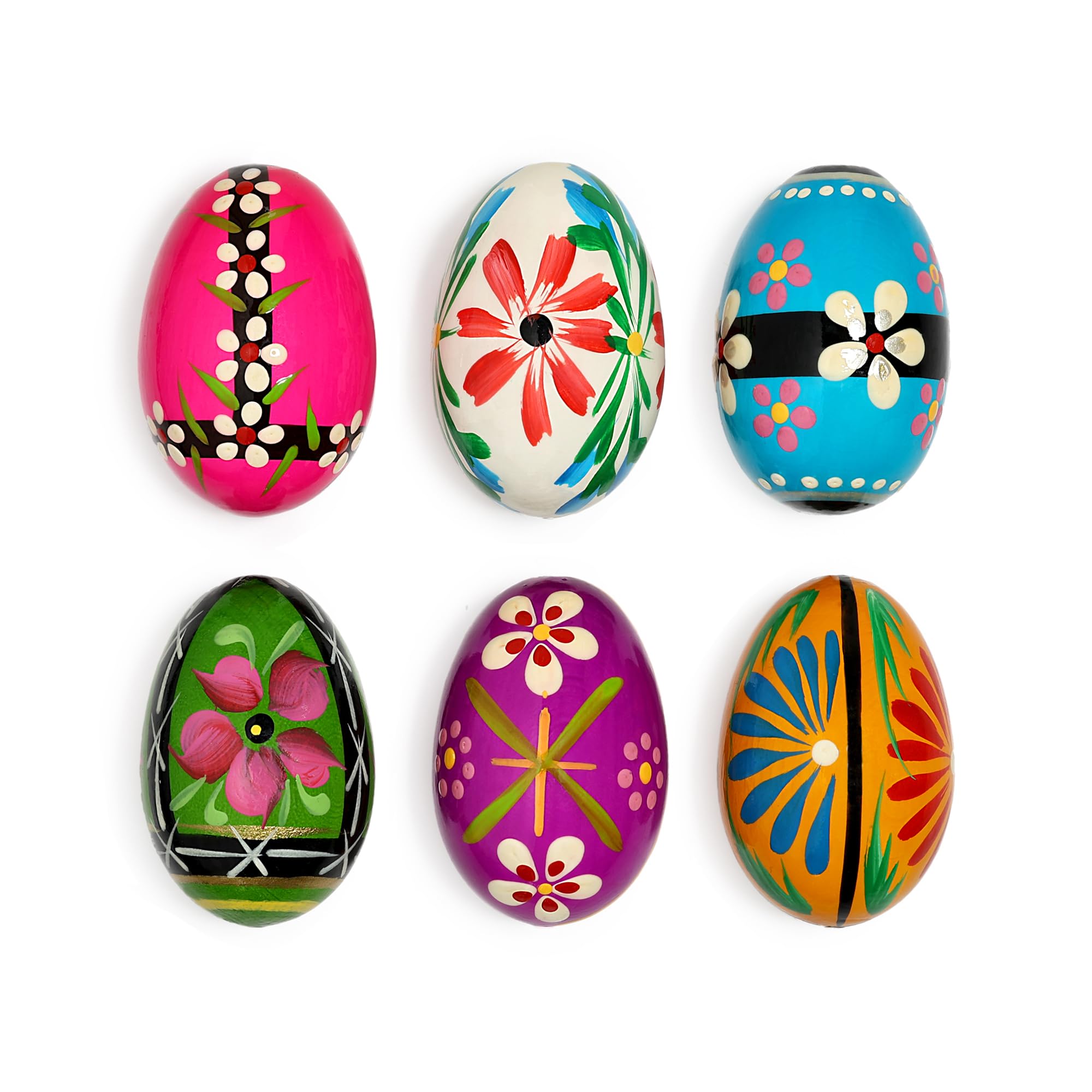 VESPLO pisanki handpainted egg with colorful patterns for festive Easter décor