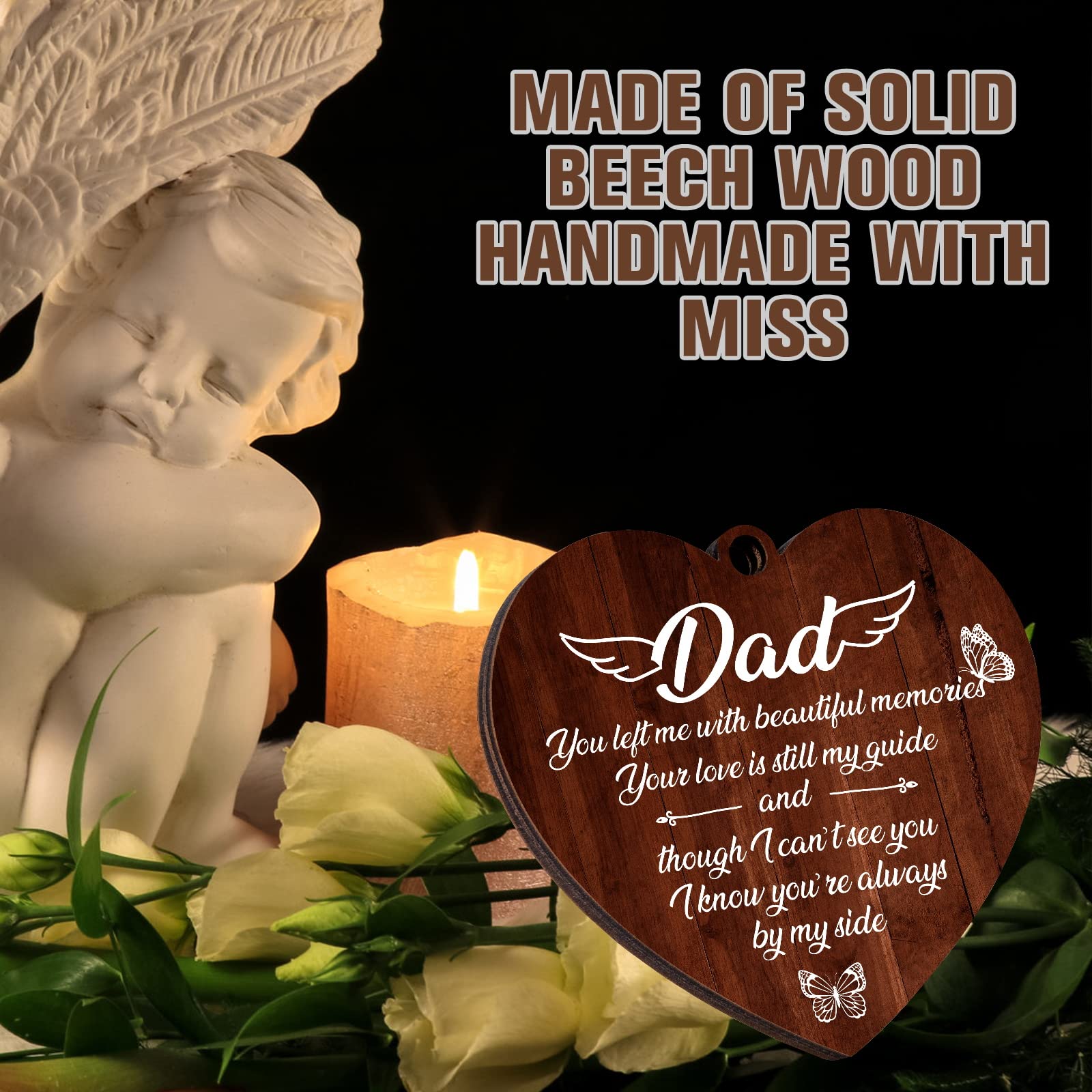 Vetbuosa memorial frame with comforting dad remembrance quote for bereavement moments