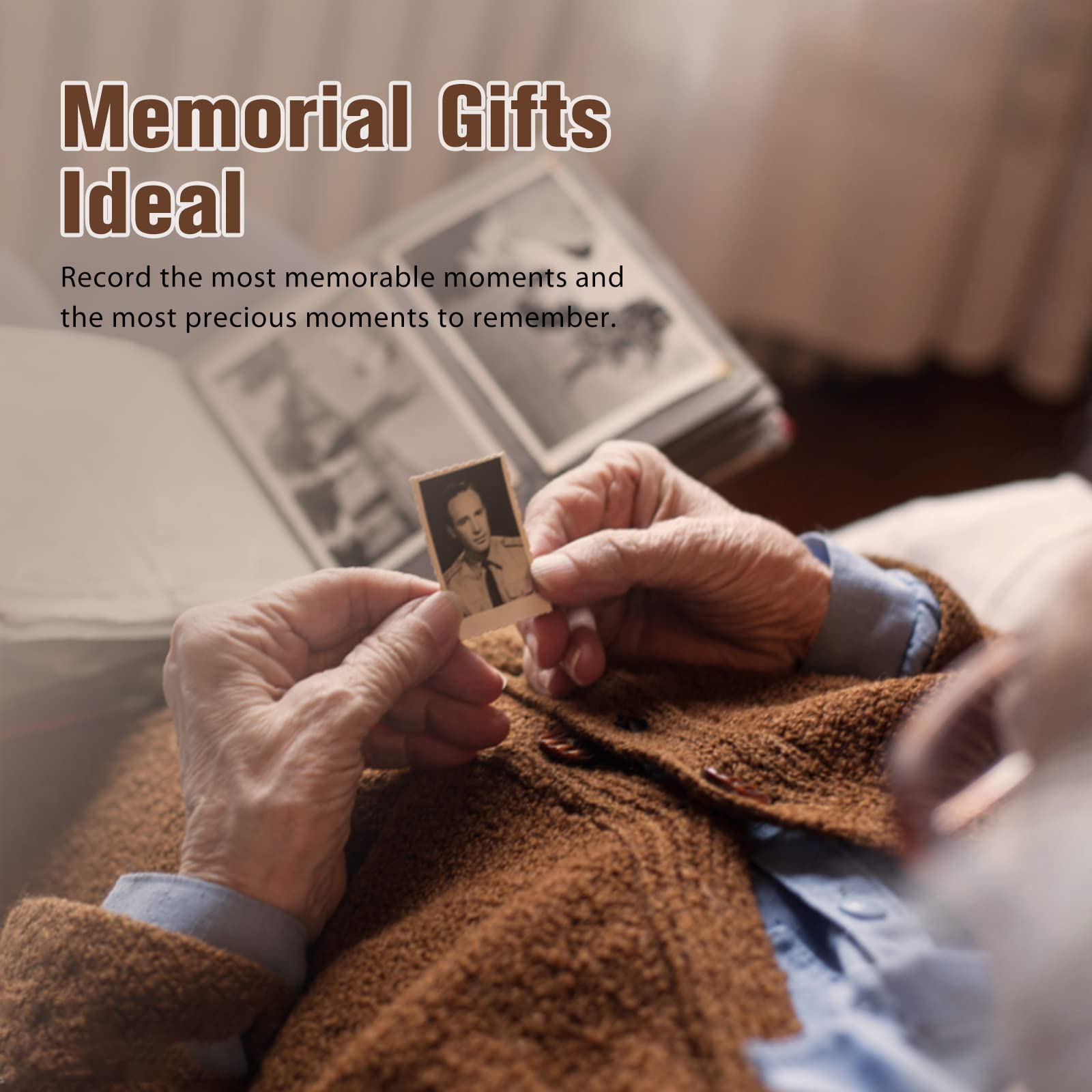 Vetbuosa keepsake frame is easy to set up with four-by-six photos