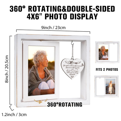 Vetbuosa memorial frame with 360° rotation for easy viewing