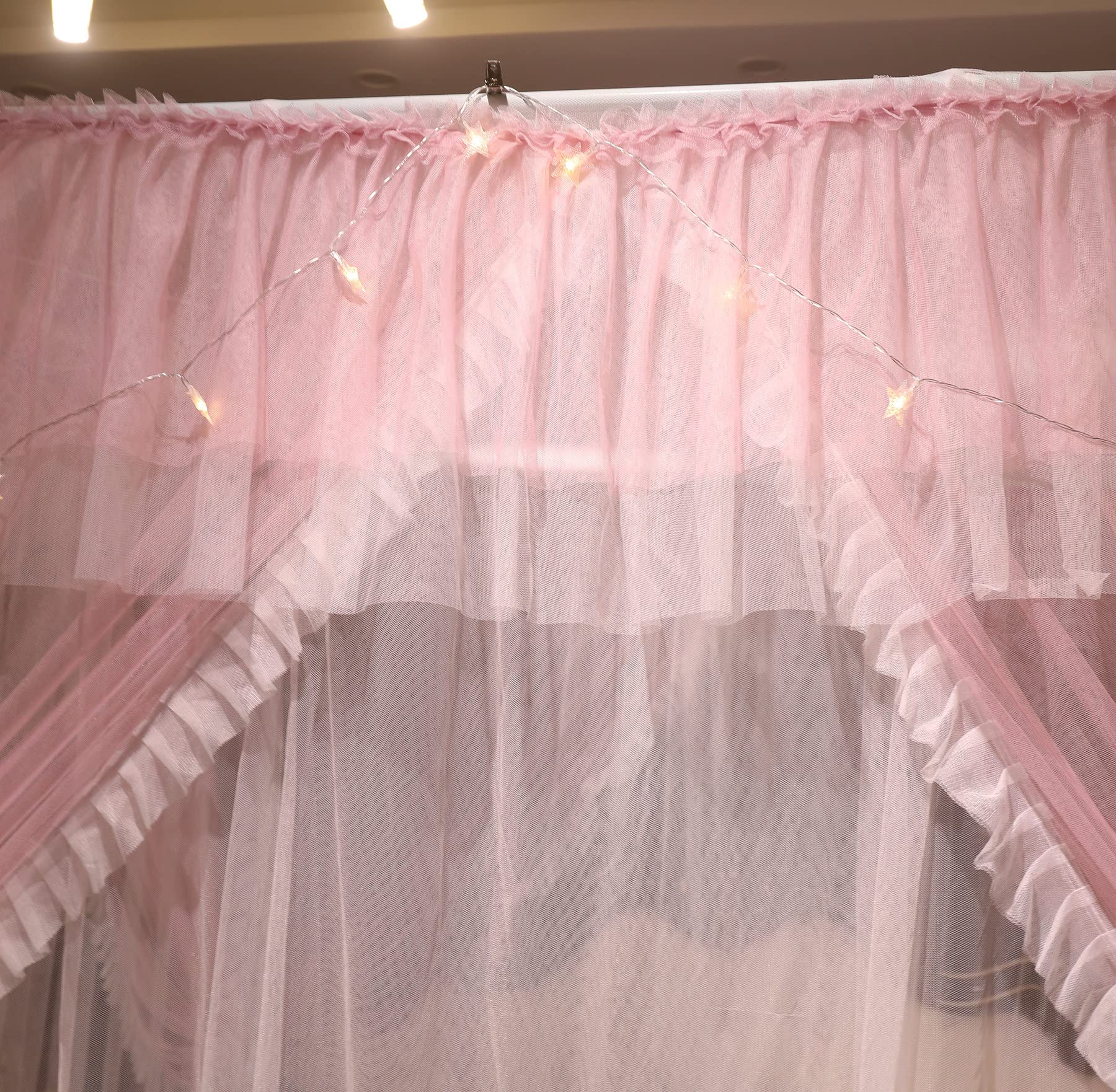 VETHIN queen-size canopy suits standard beds for versatile decorating options