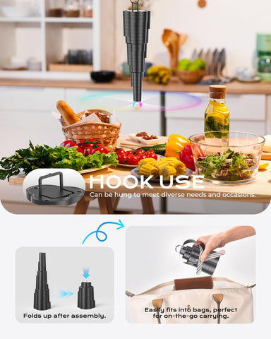 VEUIEIZT soft-holographic blades ensure safe playful use.
