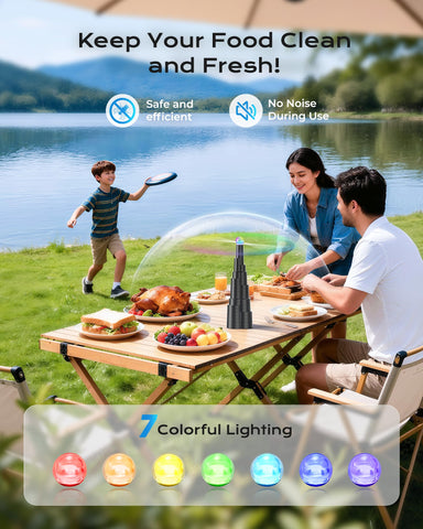 VEUIEIZT USB rechargeable, silent operation during meals and parties.