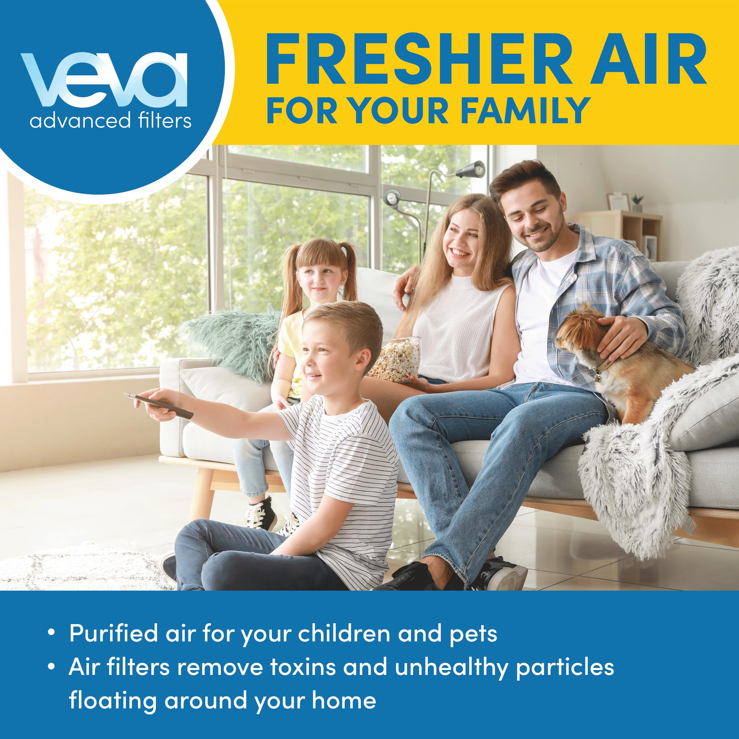 VEVA clean air concept illustrating enhanced purifier performance