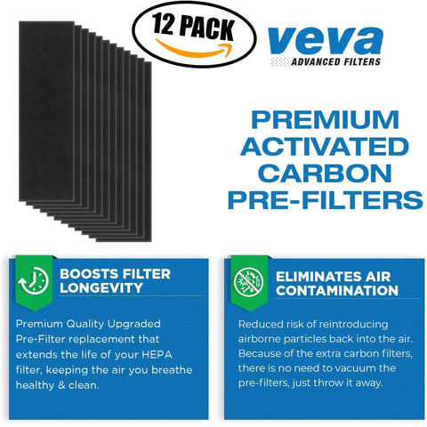 VEVA Filter B activated carbon odor filter removing smells.