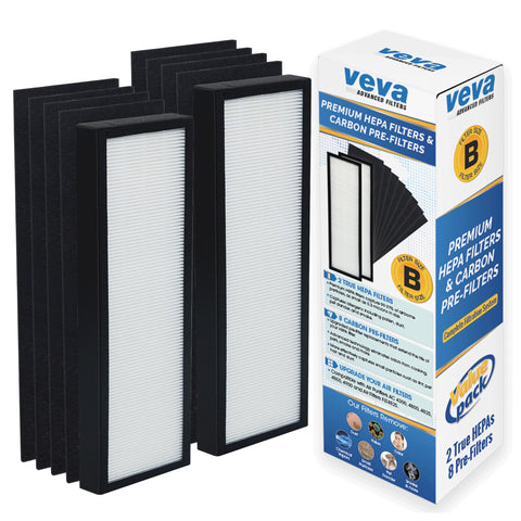 VEVA HEPA Filter B replacement pack for Germ Guardian purifiers improves air cleanliness