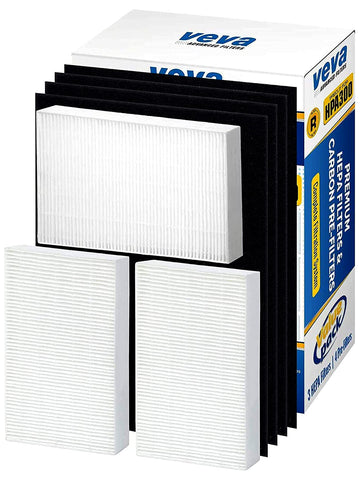 VEVA HPA300 HEPA filter for Honeywell purifiers, captures 0.3 micron particles.