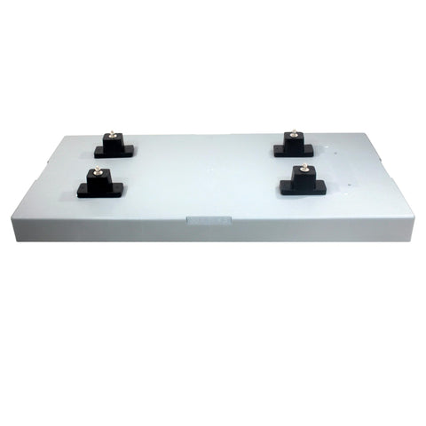 VEVEVA pad anti-slip surface keeps outdoor units secure on grass, gravel, or soil.