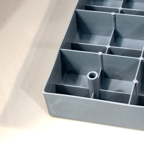 VEVEVA polypropylene pad provides lightweight, eco-friendly support for HVAC equipment.