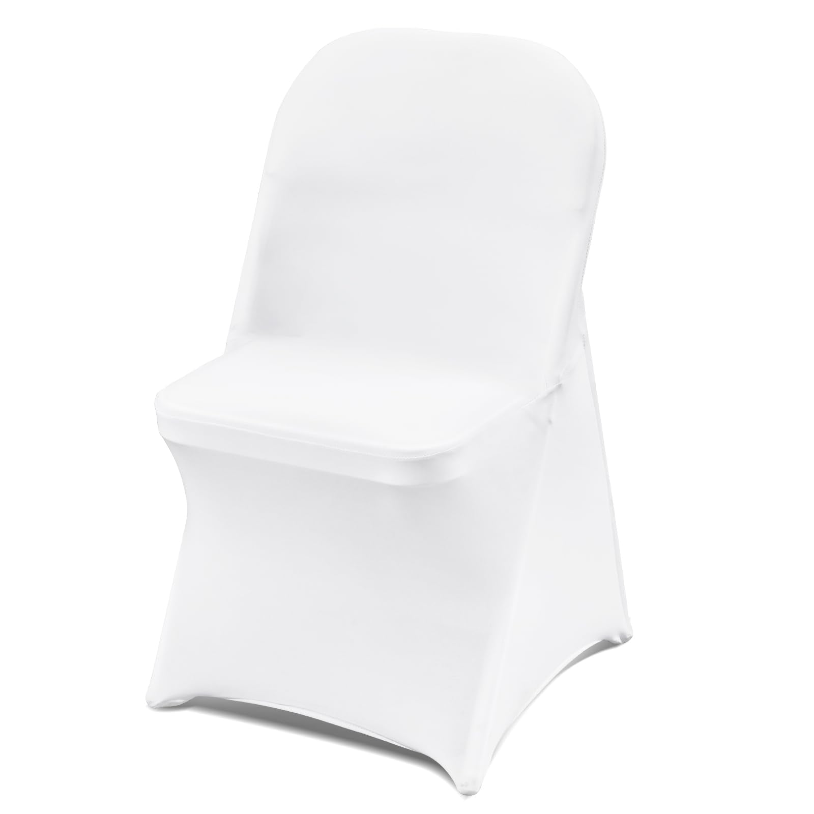 VEVOR 12-pack white folding chair covers ready for wedding decor