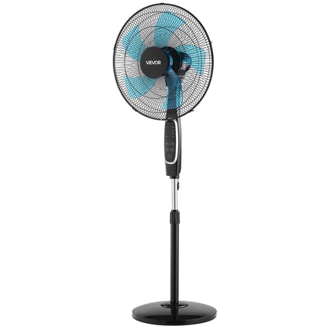 VEVOR 18-Inch Pedestal Fan height adjustment for flexible cooling reach