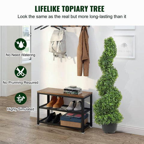 VEVOR 5-layer spiral design topiary creates a focal point in balconies or entryways.