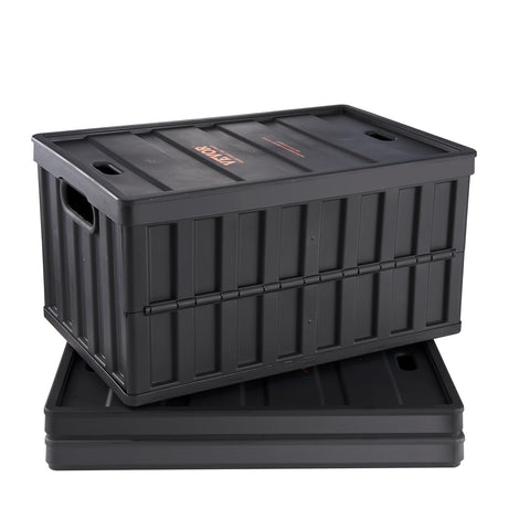 VEVOR 65L collapsible storage bin with lid; roomy interior for bulk storage.