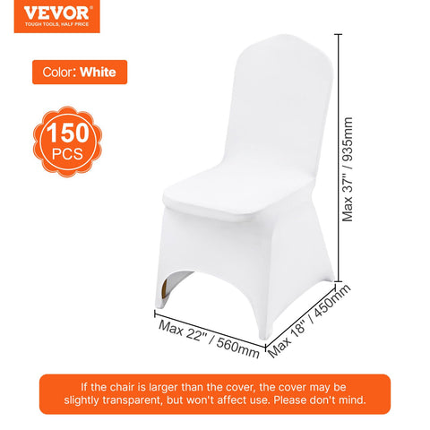 VEVOR armrest-free chair cover fits most dining chairs