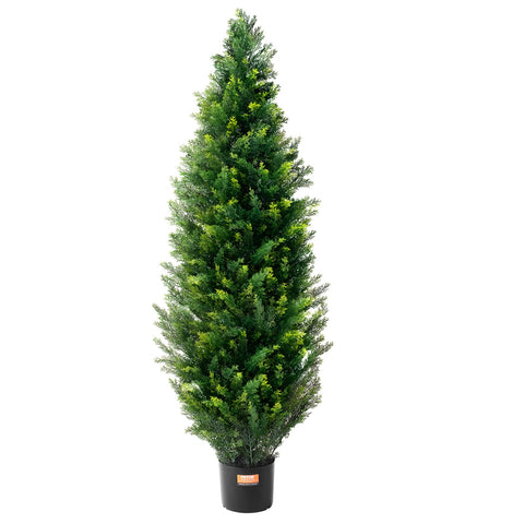 VEVOR 48-inch cedar with sturdy base ensures stable outdoor placement.