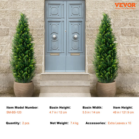VEVOR dense foliage finish with no exposed trunk.