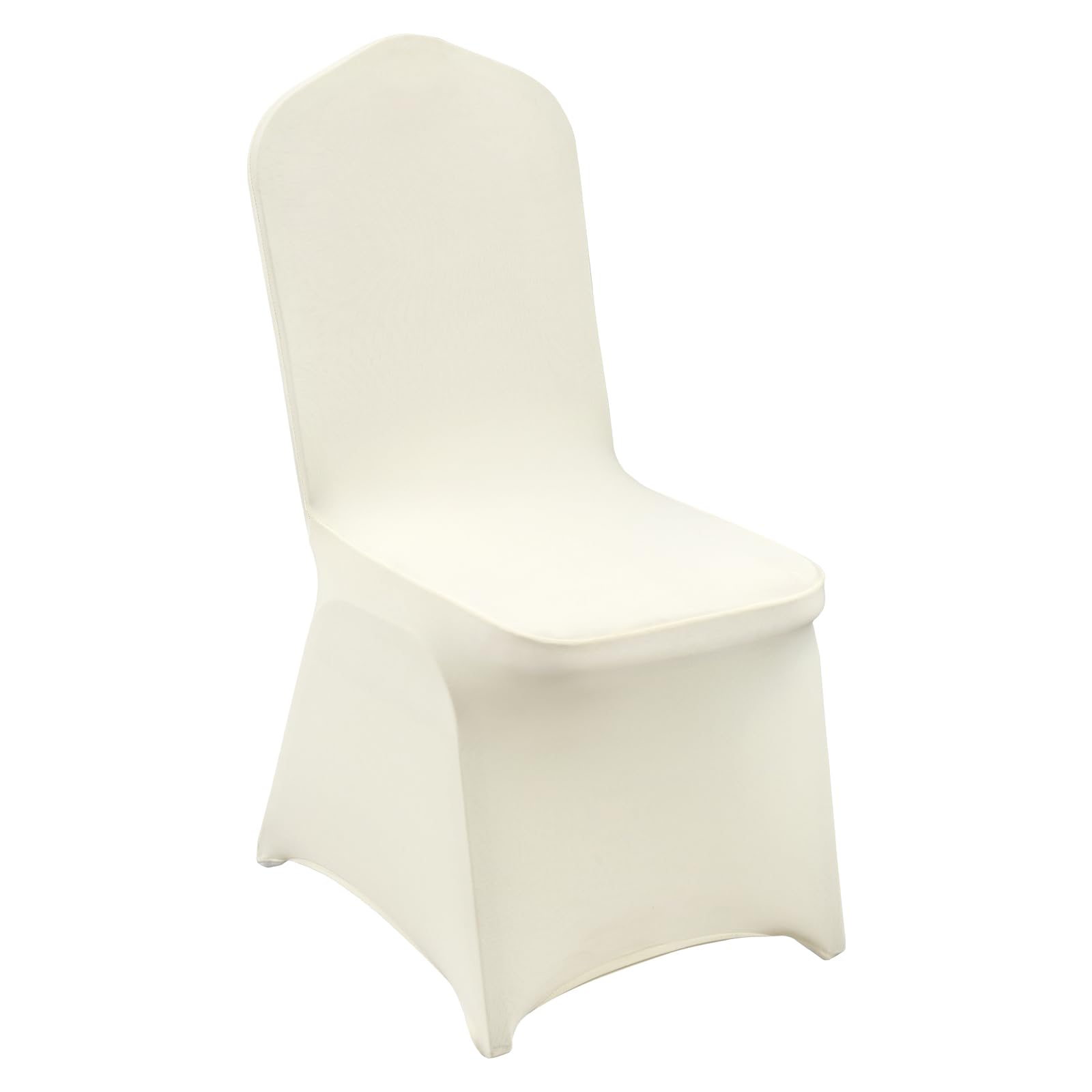 VEVOR beige chair covers stretch overview for events, protecting chairs and elevating ambiance.