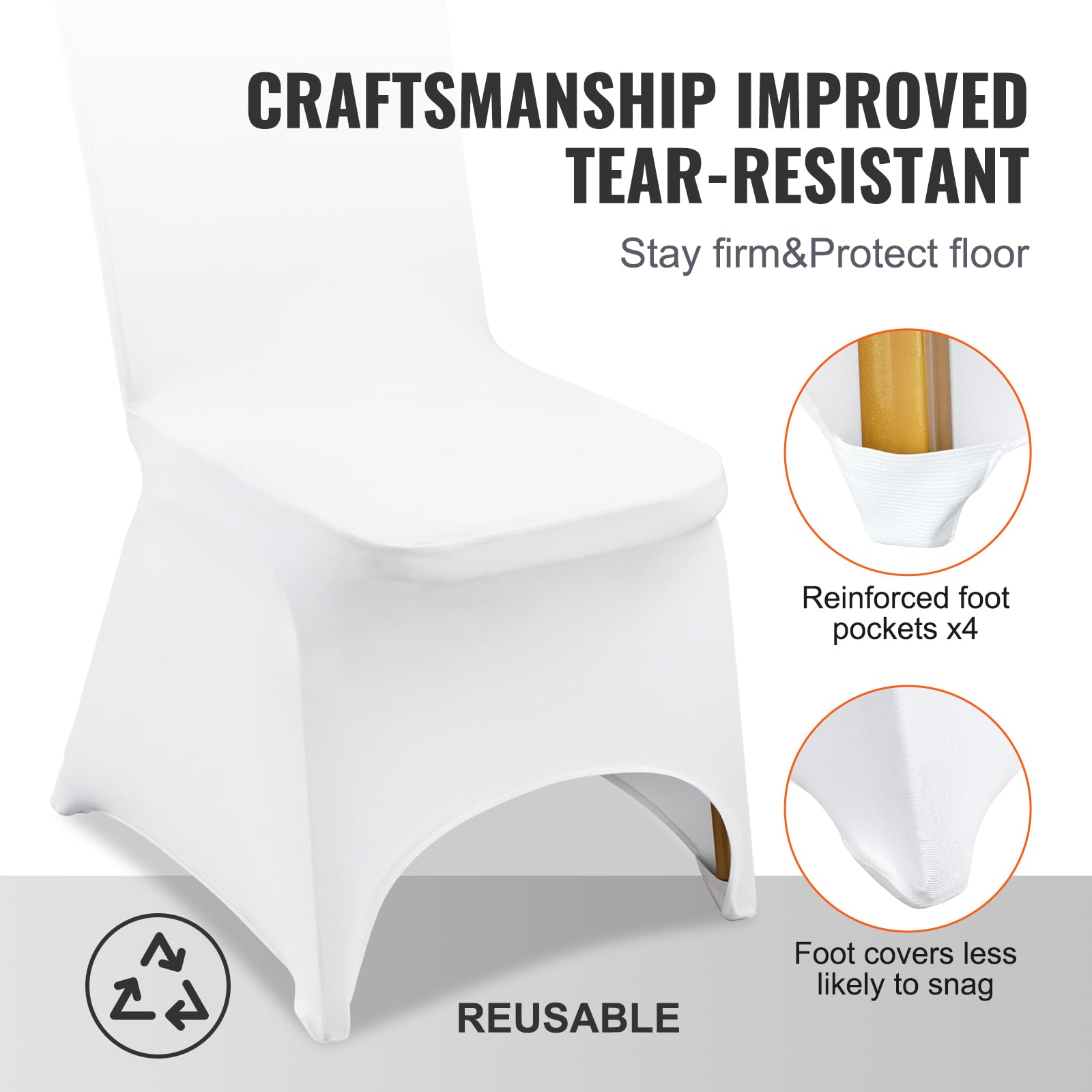 VEVOR chair cover easy to wash and care for