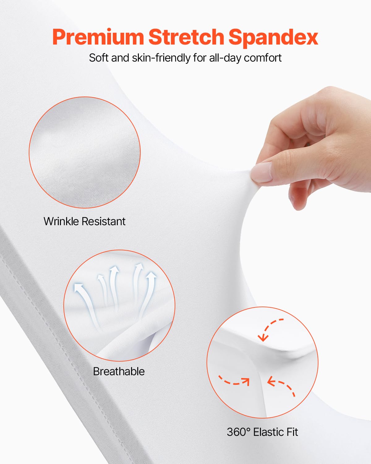 VEVOR chair cover protects chairs from scrapes and stains during events