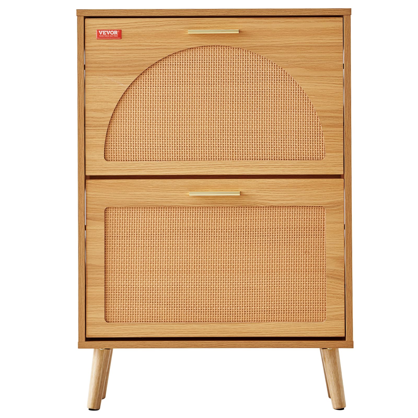 VEVOR space-saving cabinet keeps shoes neatly organized by the door.