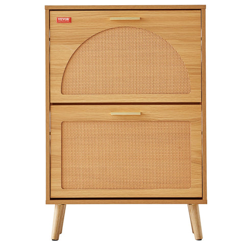 VEVOR space-saving cabinet keeps shoes neatly organized by the door.