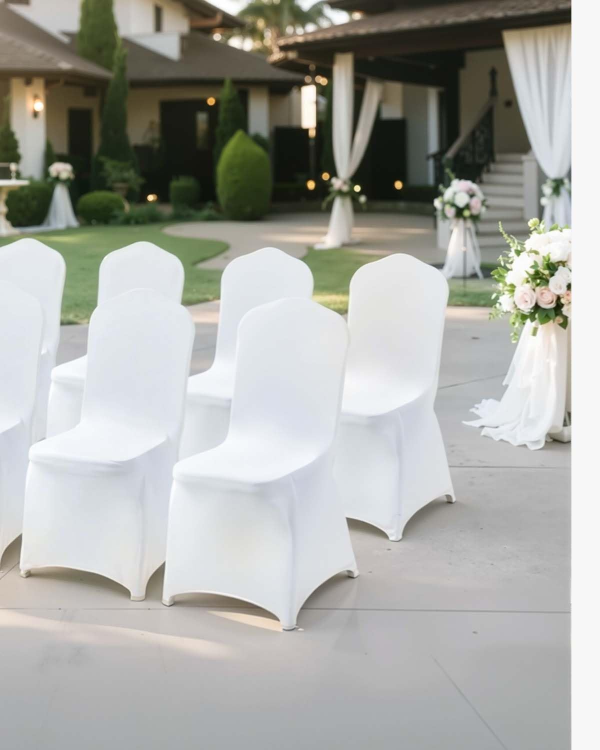 VEVOR dining event chair cover creates a polished table setting