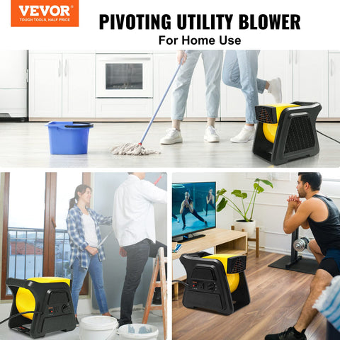 VEVOR high-velocity floor blower ideal for fast drying.