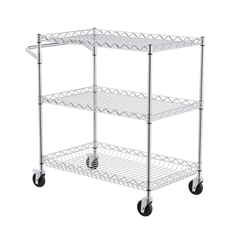 VEVOR 80 mm deep basket adds secure storage for smaller items.