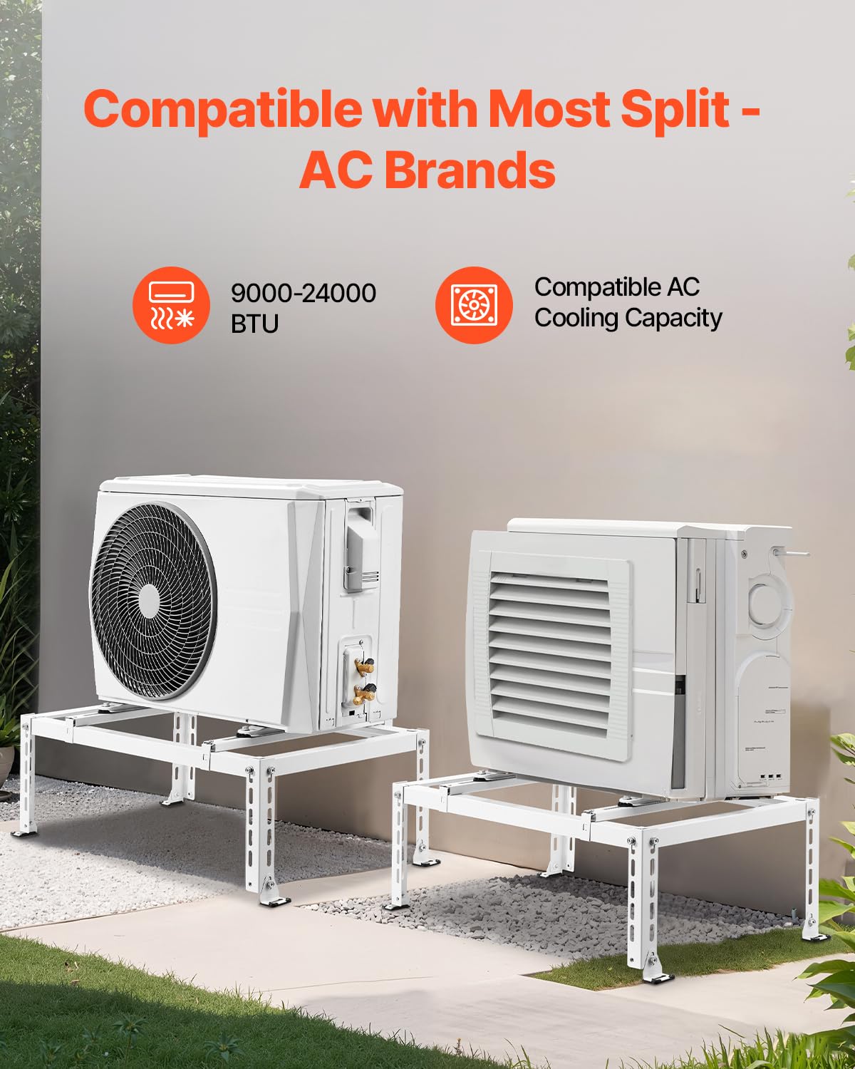 Coated, durable finish protects against the elements.