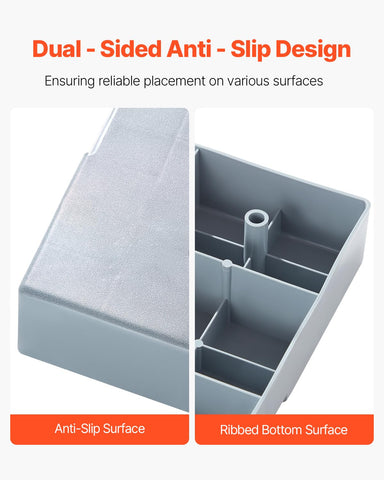 VEVOR mini-split pad installation steps being performed