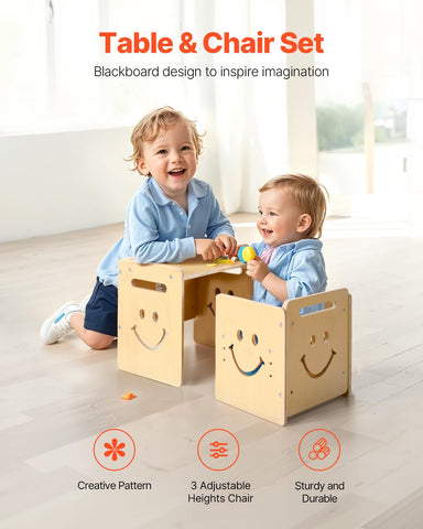 VEVOR Montessori weaning chair profile with safe rounded edges for little seated moments