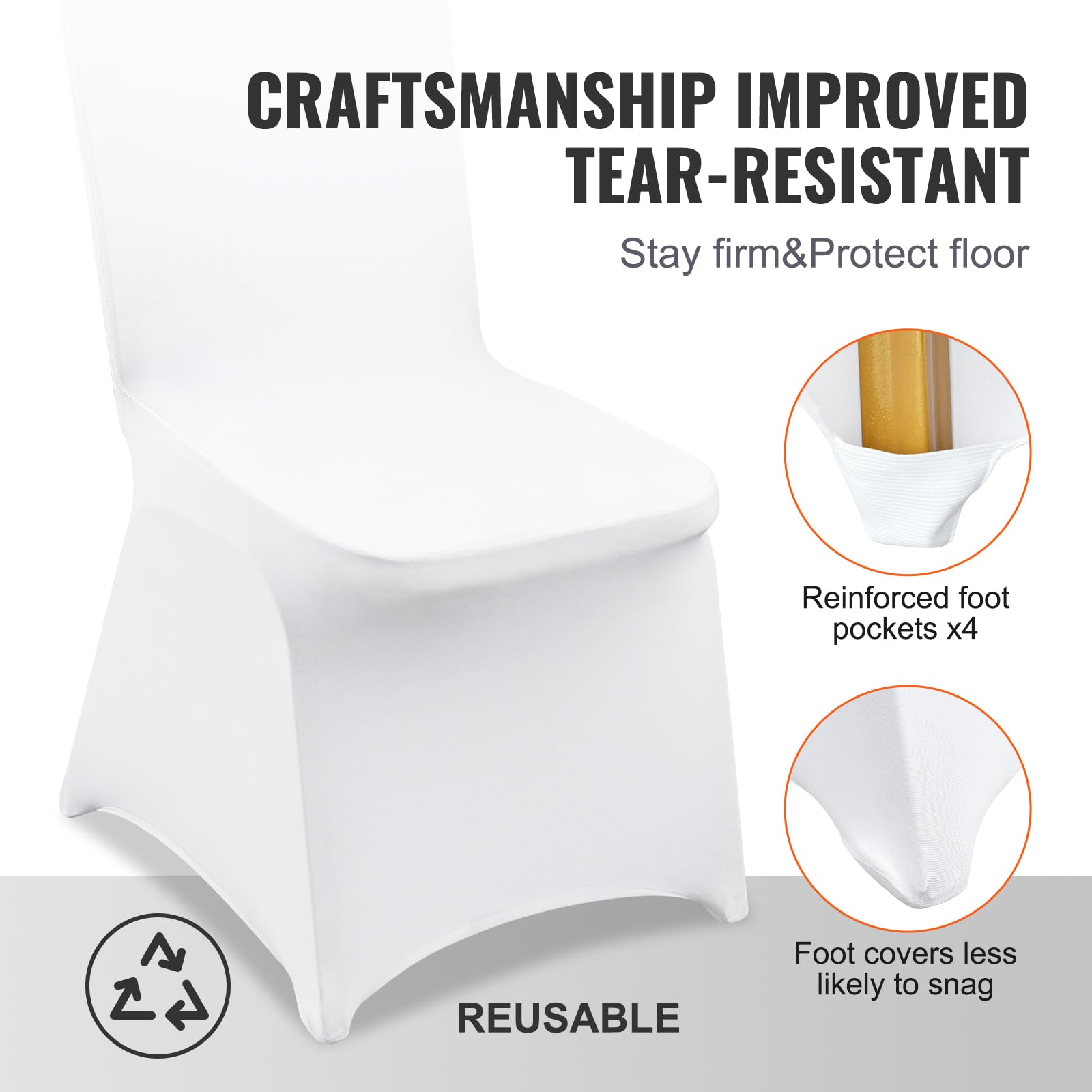 VEVOR no-iron needed chair cover for easy care