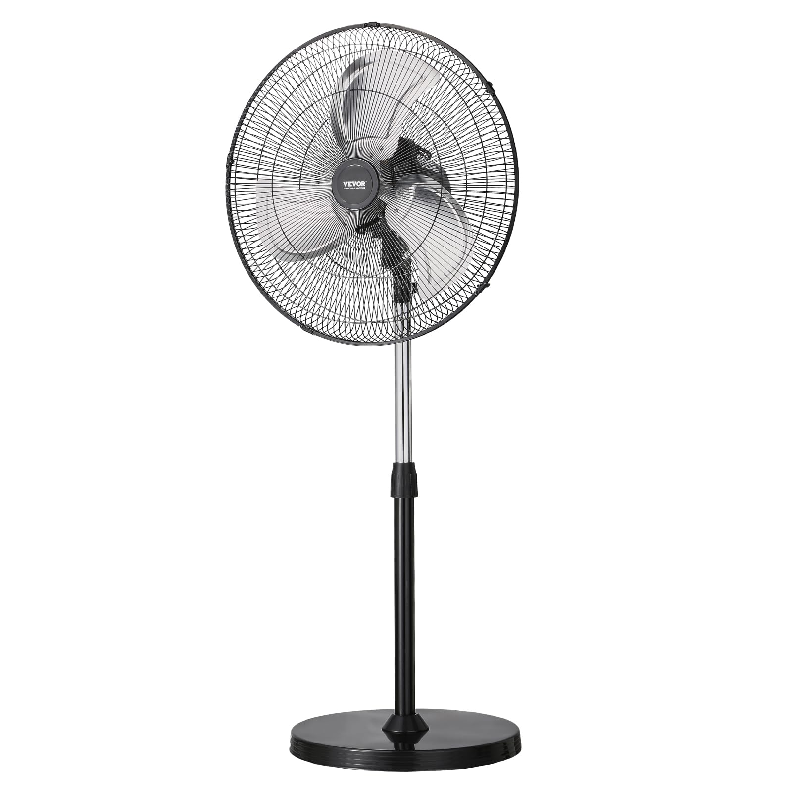 VEVOR pedestal fan delivers wide air delivery coverage across a room