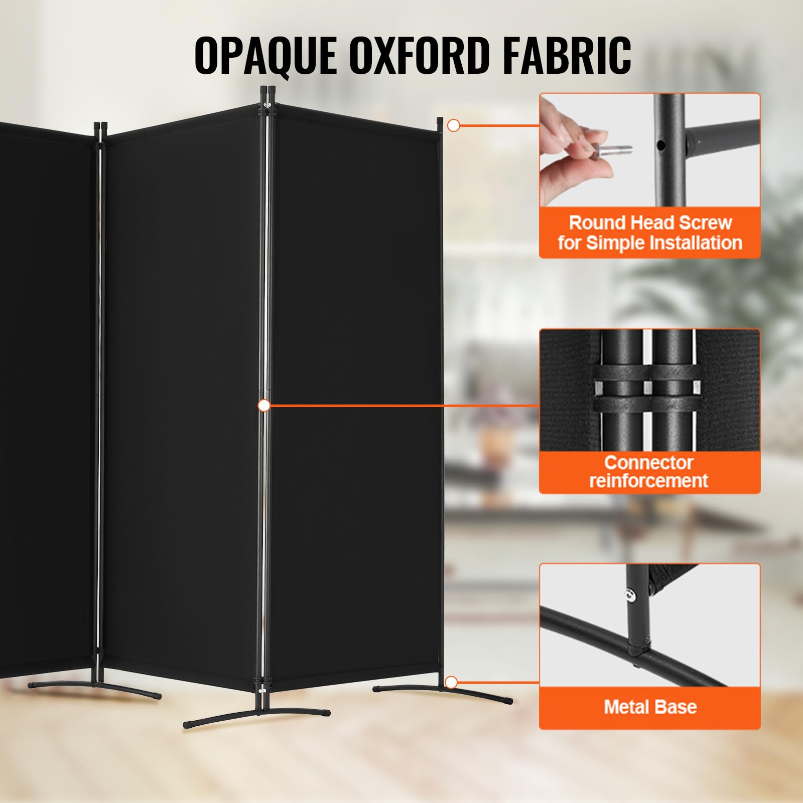 VEVOR assembly kit and instructions for quick setup of the room divider