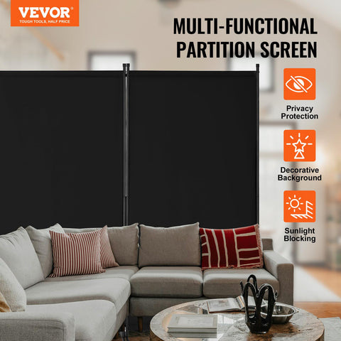 Close-up of Oxford fabric texture on the VEVOR privacy divider