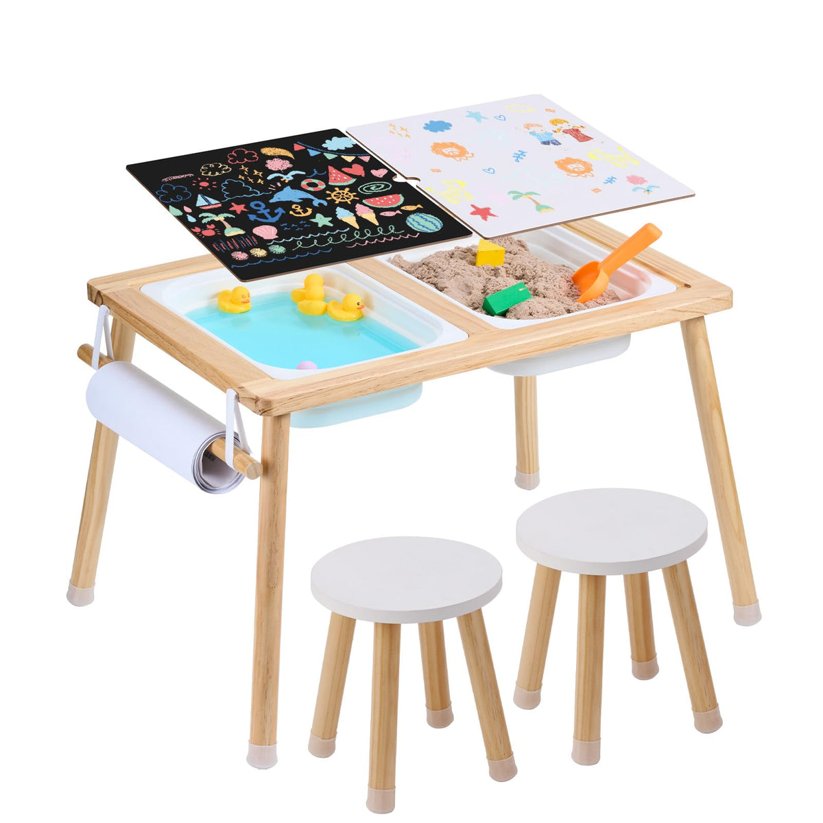 VEVOR Sensory Table top view with spacious surface for imaginative play.