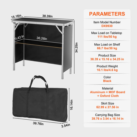 VEVOR shelf storage detail showcases two-tier design for accessories.