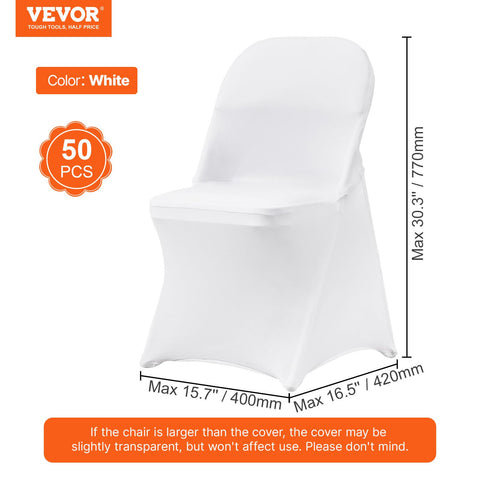 VEVOR chair cover machine washable for quick turnaround after gatherings.