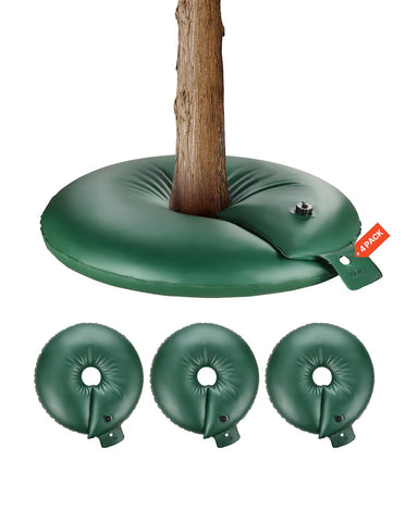 VEVOR tree watering bag showing 20-gallon capacity for deep root hydration