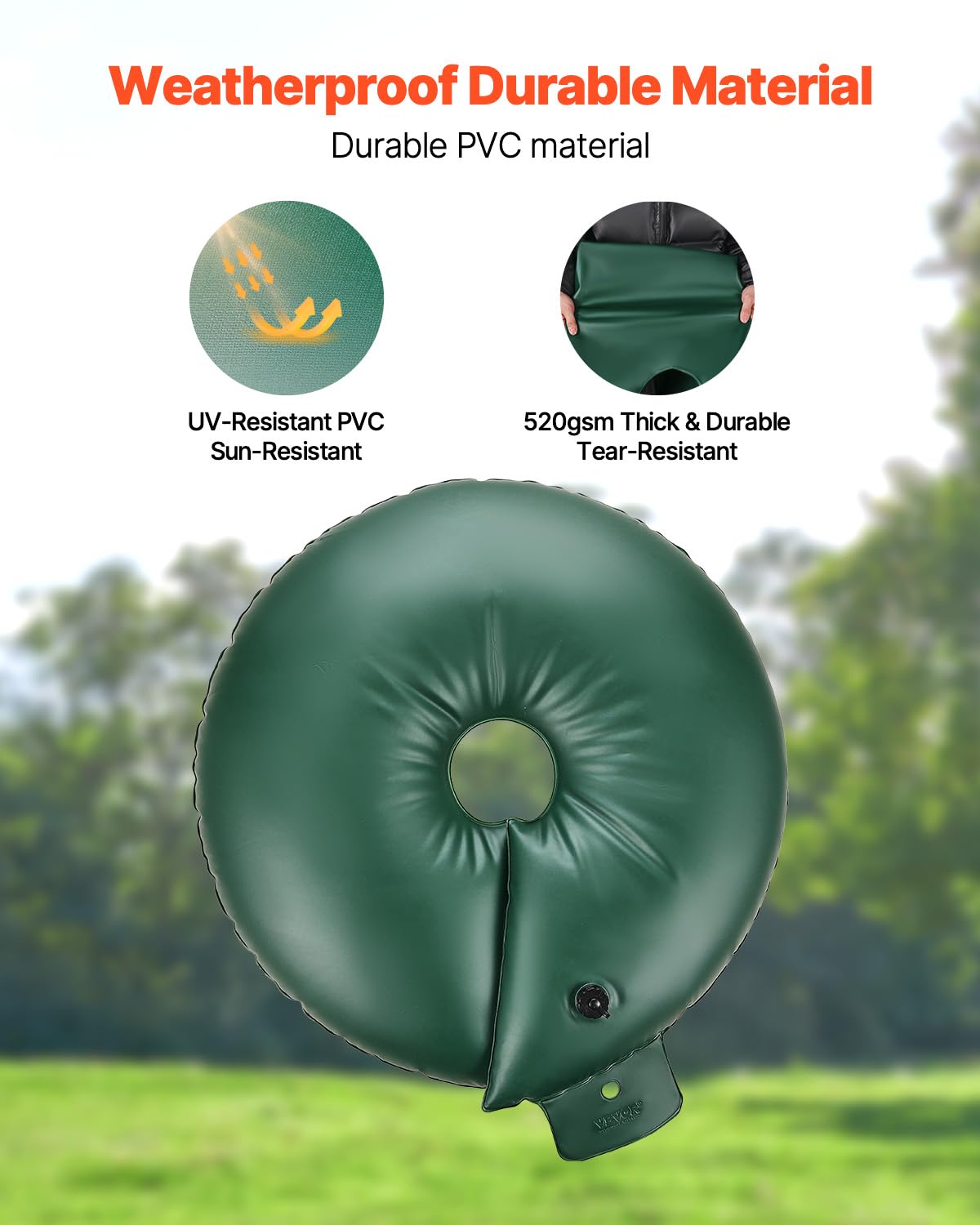 VEVOR screw-cap inlet for quick, clean filling of bags
