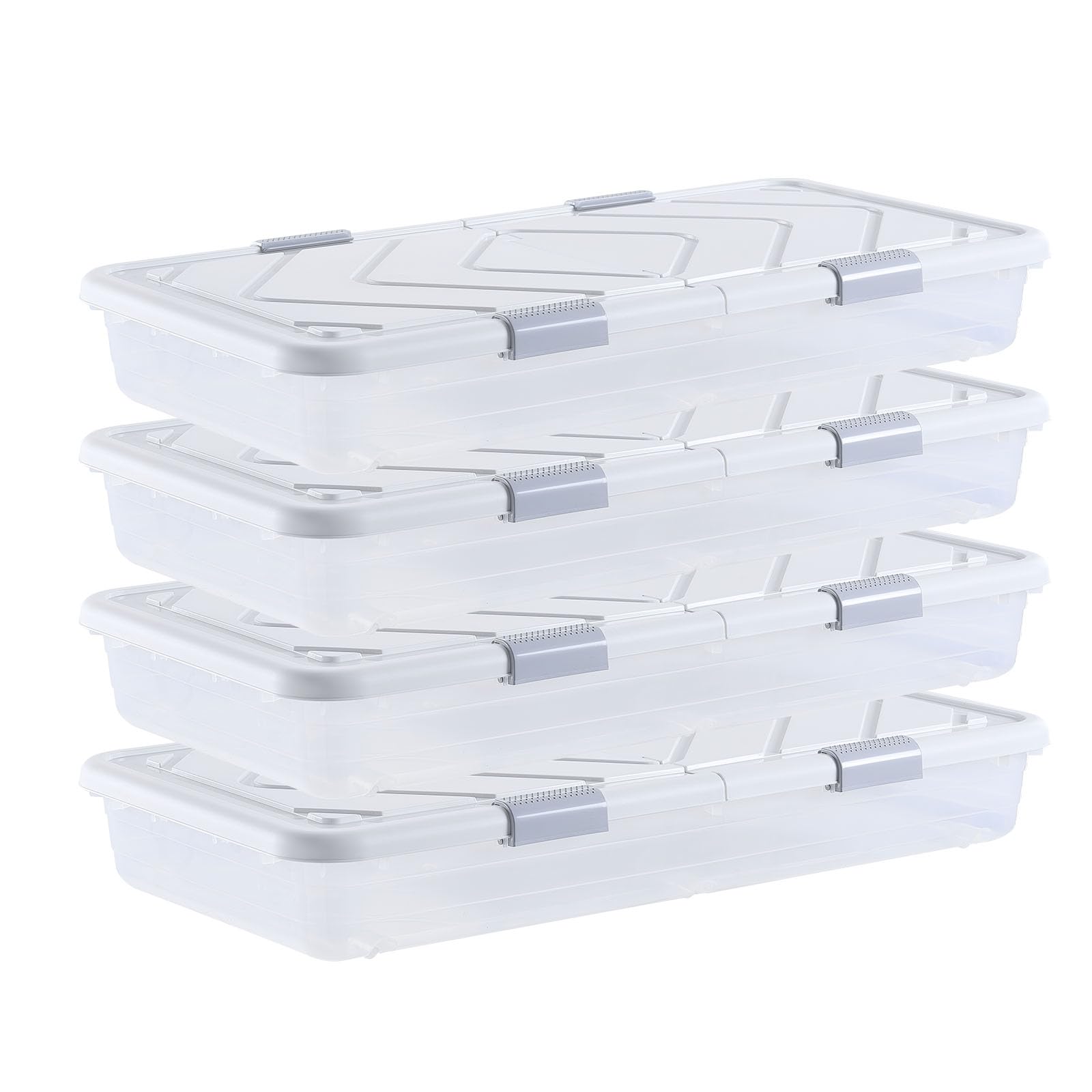 VEVOR under bed storage with wheels rolls smoothly under a bed to reduce clutter