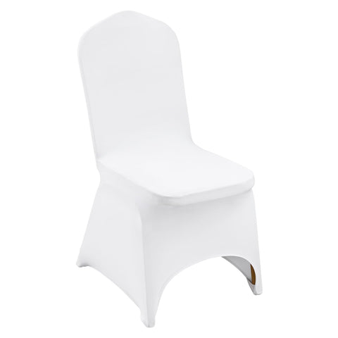 VEVOR white chair cover with stretchy fabric for a snug fit