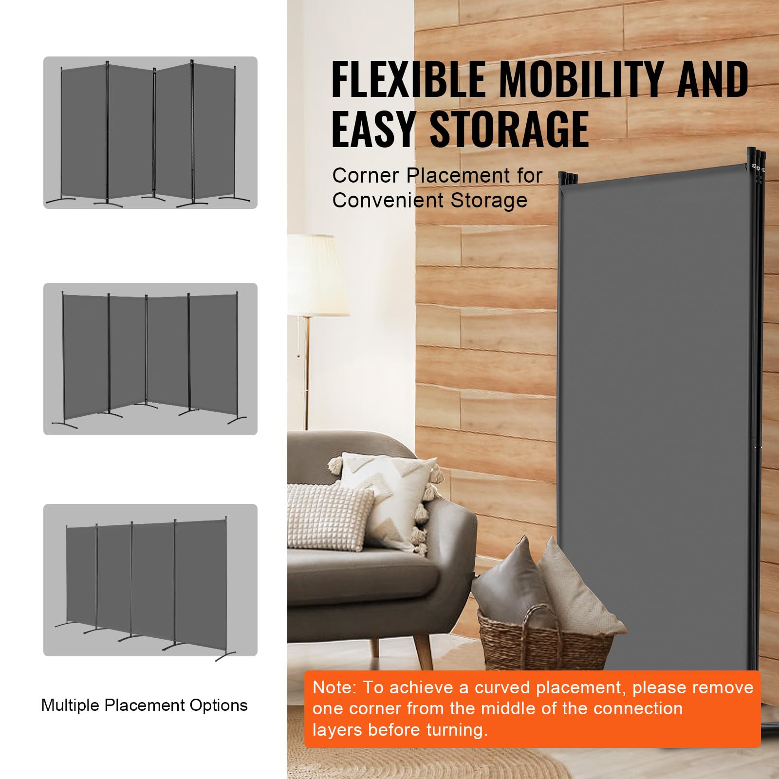 VEVOR wide 136-inch divider covers large open spaces